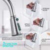 WOWOW Kitchen Faucet with Pull Down Sprayer, Stainless Steel Brushed