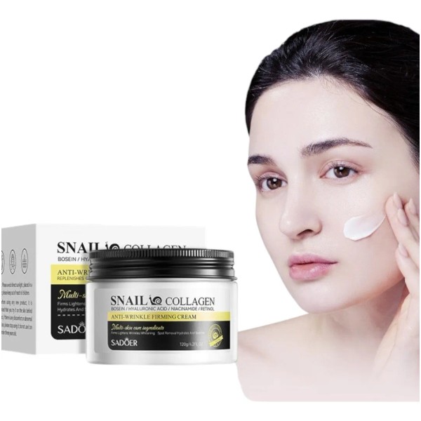 Crema Sadoer Snail Collagen Antiarrugas Reafirmante 120g Momento De Aplicacin