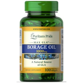 Puritan's Pride Borage Oil 1000 mg - 100 Softgels 74312177323