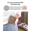 Teskyer Mini Wallet Men's Small Card Case, PU Leather Slim