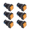 25Pcs Squares Push Button Switch 8 Pin Self Locking Switches