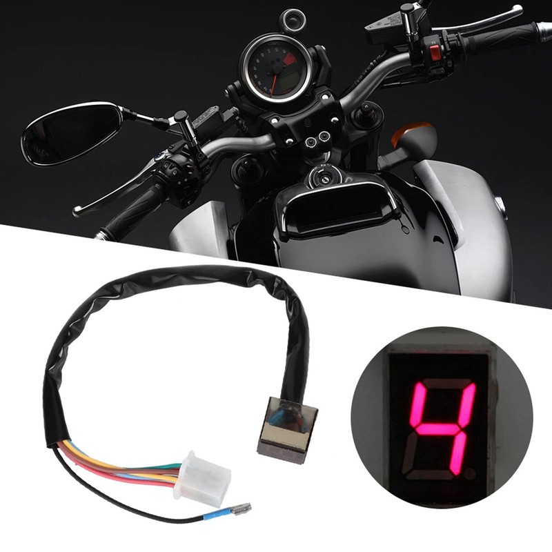 Motorcycle Digital Gear Indicator, Universal LED Digital Gear Indicator, Speed