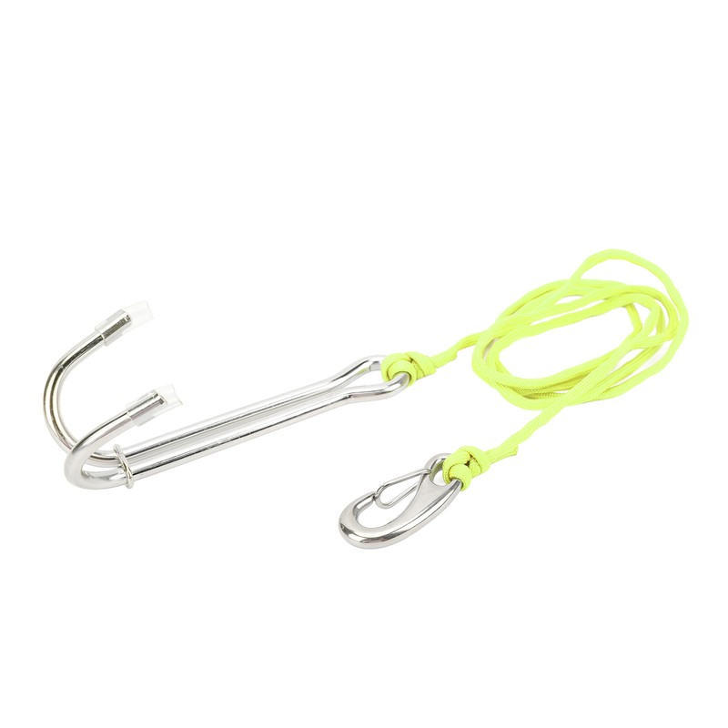 Diving Hooks Stainless Steel Double Reef Hook with Spiral Coil