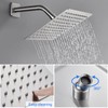 POPFLY Shower Faucet Set System, 8 Inch Square Rainfall Single