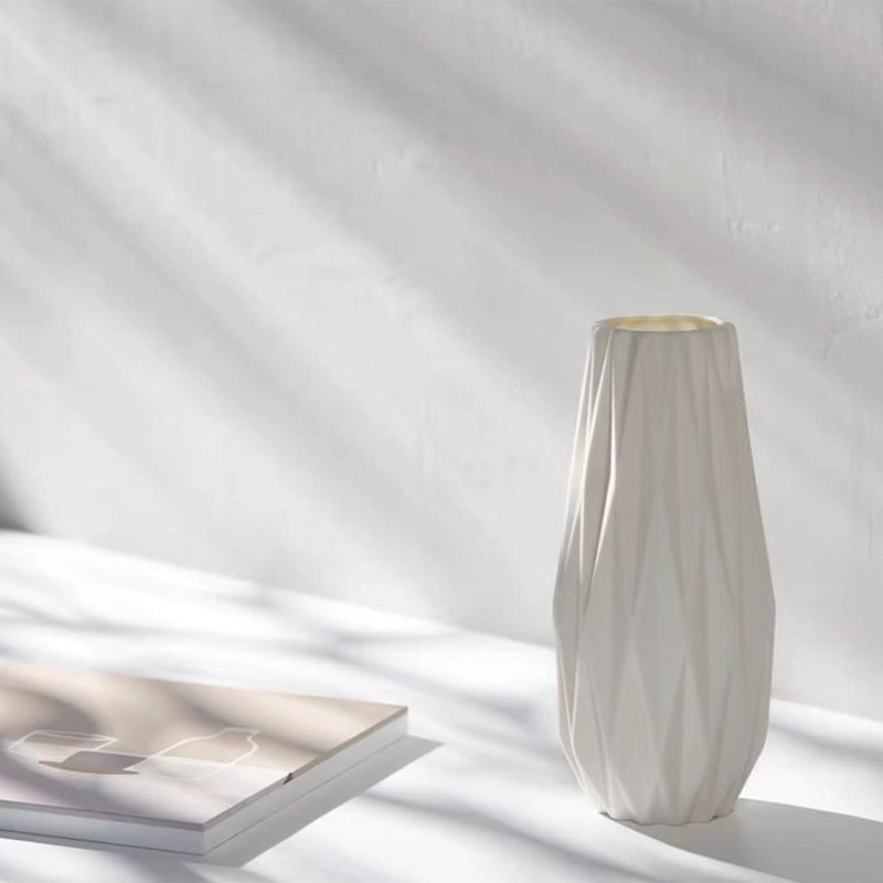 Modern Simple Ceramic Dried Flower vase Rivet Modern Angled Stoneware