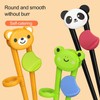 Black Training Chop-sticks for Kids, Training Chop-sticks Comfortable Grip Chewable