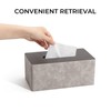 LARENNT PU Leather Tissue Box, 25 x 14 x 10
