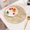 Hosoncovy 4 Pack Waves Decorative Placemats PVC Placemats Hollow Table