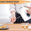 5-Speed Electric Hand Mixer with Whisk, Traditional Beaters, 120 Watts,Portable