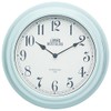 KitchenCraft Living Nostalgia Analogue Wall Clock, Vintage Blue, 25.5 cm (10 inch)