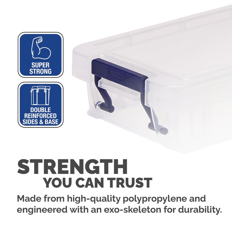 BANKERS BOX Storage Box 0.75L (10 Pack) - BPA-Free, Stackable