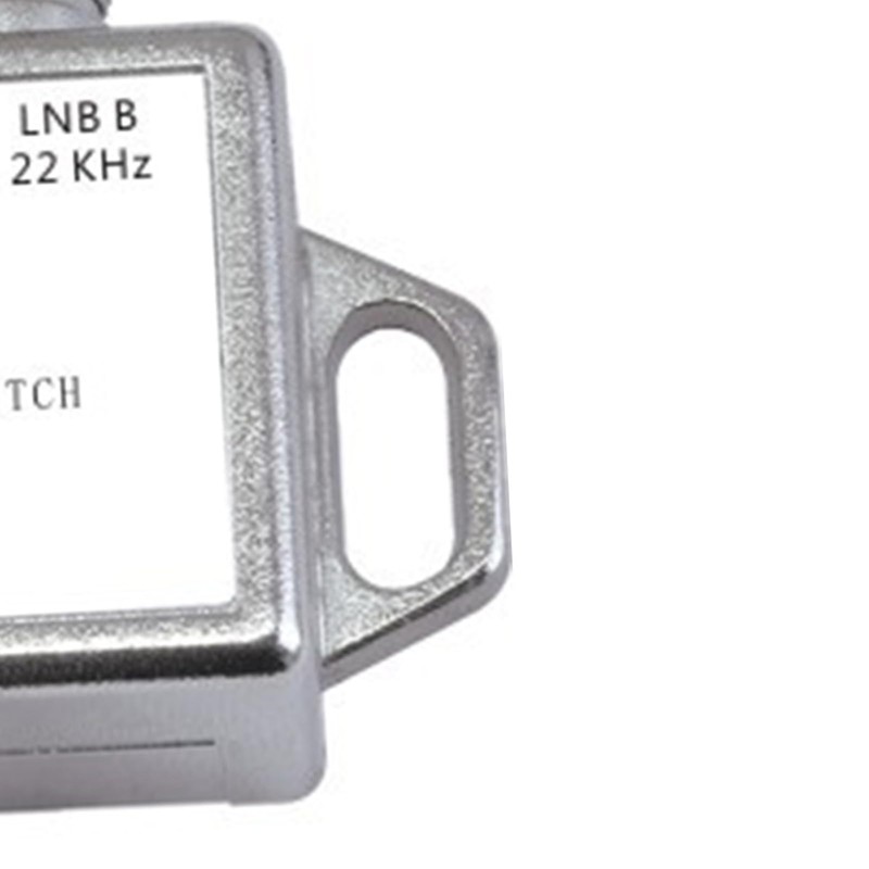 Satellite Switch, 0/22KHz, Compact Zinc Alloy TV Switch, Stable, Professional