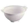 Araven DL943 Colander with Large Handles, White, 120(h) x 235(dia)mm.