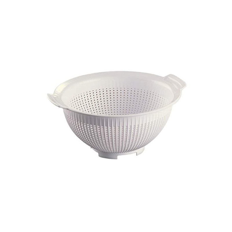 Araven DL943 Colander with Large Handles, White, 120(h) x 235(dia)mm.