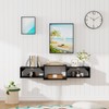 Katrawu 43" Floating TV Stand, Wood Entertainment Center with Big