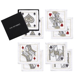 Kim Seybert House of Cards Cocktail Napkins, Gift Box Set of 8