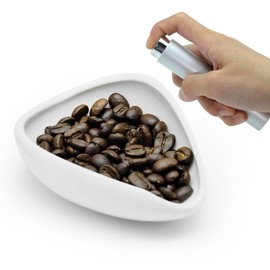 Caylielam Coffee Bean Dosing Cup and Spray Bottle Set - Ceramic Container for Vessel Espresso, Single Dose Measuring Tray With 10ml Sprayer, Bar Accessories Kit, Lover Gift