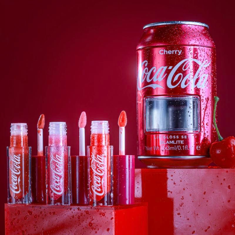 Glamlite MUST HAVE Lip Kits - Lipstick, Liner, Gloss:_Coca-Cola Cherry