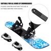 Gosknor 6pcs Snowboard Ankle Ladder Strap Binding+2pcs Buckles, Snowboard Binding