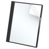 Oxford Clear Front Report Covers, Black, Letter Size, 25 per