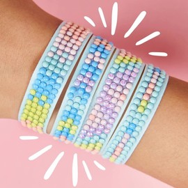 Blingle Bands Starter Pack, Starter Pod with 5 Bands for Gemstone Friendship Bracelets, Up to 6 Colours, Deluxe Studio Supplement, Creative Crafts, 7 Years, Famosa (BLG01000)
