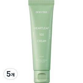 Dewytree Houttuynia Cordata 100 Cream, 50ml, 5 pieces / 듀이트리 어성초 100 크림, 50ml, 5개