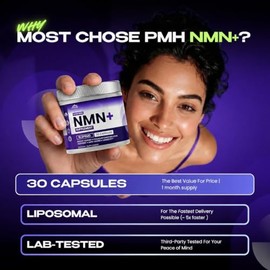 Suplemento NMN con NAD+ y resveratrol con quercertina de rutina y catequinas - alternativa NMNH | Suplementos liposomales NAD para hombres y mujeres -