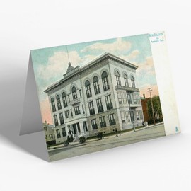 GREETING CARD - Vintage Louisiana USA - New Orleans. Harmony Club