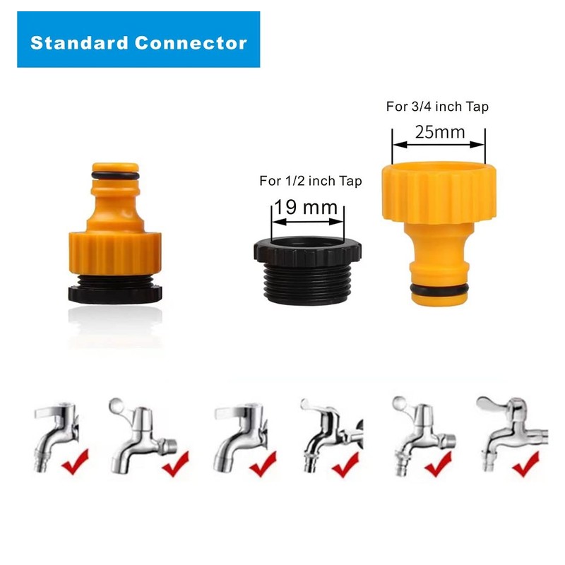 GUPENG Kitchen Tap Hose Connector, Universal Adapter, Hose Pipe Tap