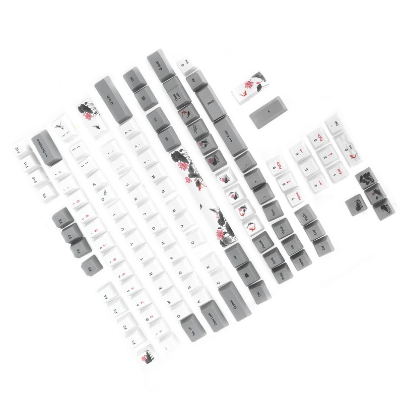 PBT Keycaps 118 Key English Style With Animal Pattern Elements