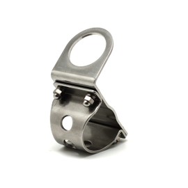 Cliff Top 1" Stainless Motorcycle Handlebar Mounting Bracket (For 1 inch Diameter USB Charger)