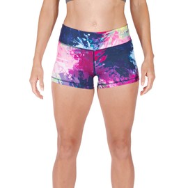 Tough Mode Apparel Pantalones cortos de compresión para mujer, tiro medio, 3 y 5 pulgadas, para correr, entrenamiento, yoga, voleibol, WOD, Rompecorazones de 3 pulgadas, S