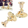 2Pcs Metal Candle Stand Good Stability Multifunctional European Simple Candle