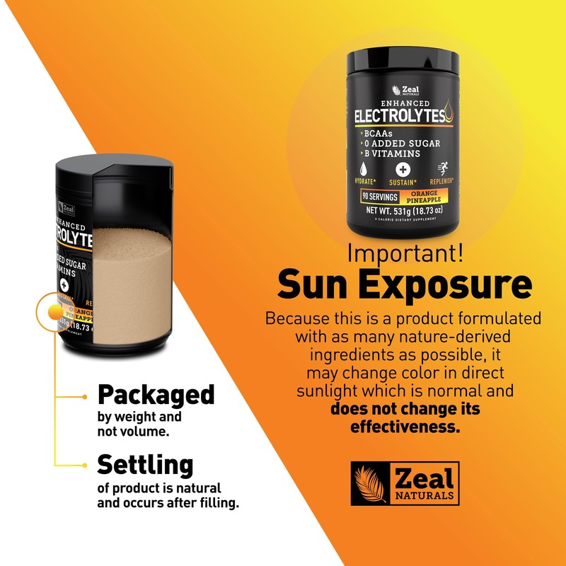Zeal Electrolyte Powder - 90 Servings | Keto Electrolytes Powder