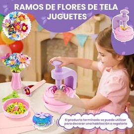 RFID Kit de Flores de Tela para Hacer Ramos, Kit de manualidades para hacer Flores, Juguetes de Manualidades Florales DIY para Niñas, Kit de manualidades para niños, Regalos de cumpleaños y Navidad para niñas