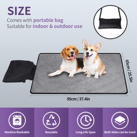 Vehipa 95 x 65 cm, foldable dog blanket for on the go, outdoor waterproof dog mat, warm travel blanket for dogs and cats for indoor and outdoor use