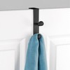 iDesign Over-the-Door Double Hooks for Hanging Clothes, Towels, or Accessories