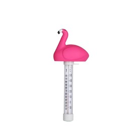 Floating Pool Thermometer, Funny Pool Temperature Thermometer(Flamingo)