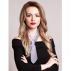 SATINIOR Chiffon Scarf Square Neck Scarf Handkerchief Retro Satin Ribbon