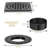 Yaseingoo 4” Drain Grate Kit Replacement, Compatible with Schluter Kerdi-Drain
