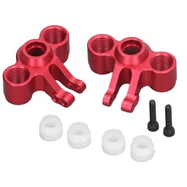 RC Front Rear Axle Carriers Knuckle Arm Replacement Front Steering Cup Rear Axle Seat Kit for Traxxas Revo Slash 1/16 Red