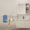 Jeasor 4-Pieces Industrial Pipe Bathroom Towel Ring Kit DIY Wall