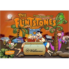 Williams FLINTSTONES Pinball Machine Alternate Translite AWESOME REPLACEMENT #2