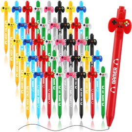 Gersoniel 48 Pcs Video Pens Video Novelty Gel Ink Pens Gamer Party Favors Gaming Birthday Party Favors Gifts Video Party Favors Goodie Bag Stuffers