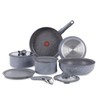 T-fal Ingenio Essentials Cookware Set with Detachable/Removable Handle 11 Piece,