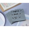 ONLYKXY 4 Pack Transparent Sticky Notes 7.6x7.6CM Self-Stick Book Tabs