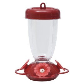 Perky-Pet 135TF “Perky’s Finest” 16 oz Plastic Top Fill Hummingbird Feeder, Red