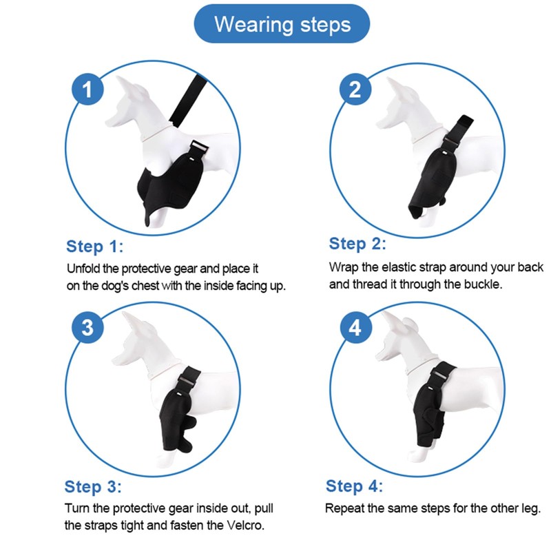 Sharkwill Dog Elbow Protector Pads Elbow Callus Treatment Sleeve for