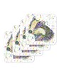 Coaster Badger British Wildlife Animals Coasters Watercolour Art Gift Work