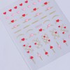 Heart Nail Art Stickers Decals 6PCS Valentine’s Day Nail Stickers